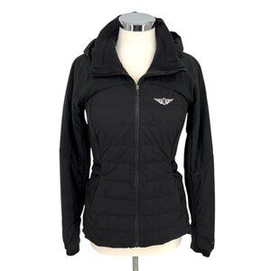 Lululemon Down For It All 700 Down Fill Hooded Running Jacket Black Size 8